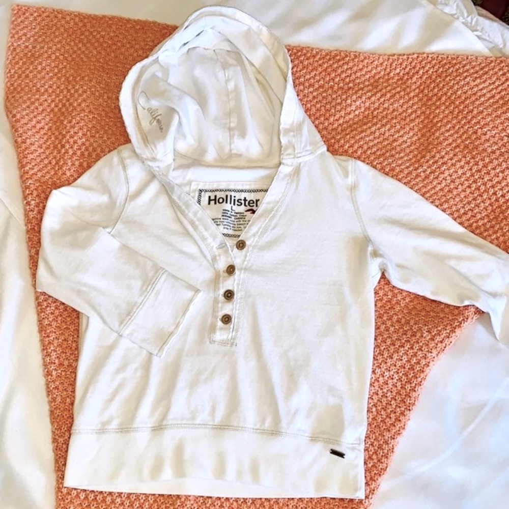 Vintage Hollister Crop Hoodie Sweater - Picture 8 of 8